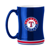 Texas Rangers Coffee Mug 14oz Sculpted Relief Team Color - Logo Brands