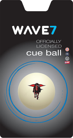 TEXAS TECH CUE BALL WHITE - TXTBBC200X