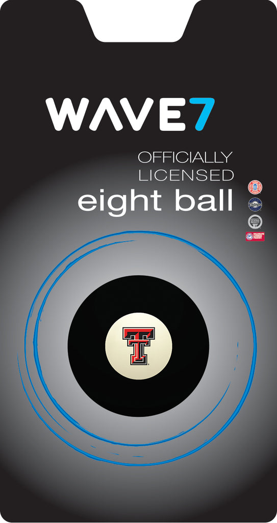 TEXAS TECH EIGHT BALL BLACK - TXTBBE100X