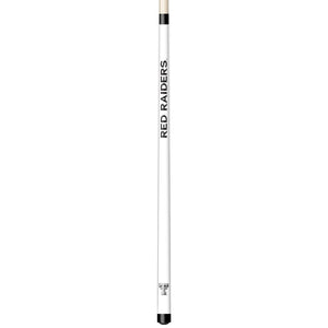 TEXAS TECH ENGRAVED BILLIARD CUE WHITE / BLACK - TXTBCE104-JR