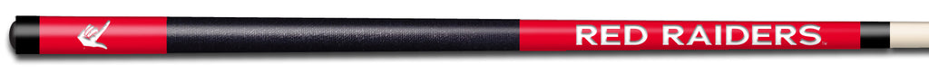 TEXAS TECH COLOR ENGRAVED BILLIARD CUE WHITE / RED - TXTBCE931