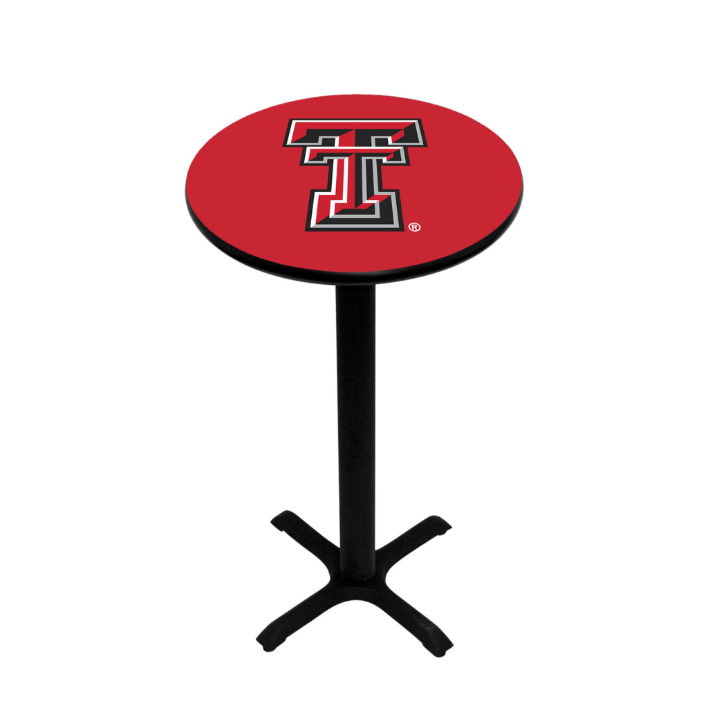 TEXAS TECH PEDESTAL PUB TABLE RED - TXTPTB101