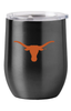 Texas Longhorns Travel Tumbler 16oz Stainless Steel Curved - Logo Brands