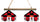 GEORGIA 2-LIGHT EXECUTIVE GAME TABLE LIGHT - UGA-280EXGL