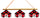 GEORGIA 3-LIGHT EXECUTIVE GAME TABLE LIGHT - UGA-380EXGL