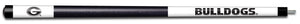 GEORGIA  ENGRAVED BILLIARD CUE WHITE / BLACK - UGABCE104