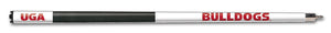 GEORGIA  ENGRAVED BILLIARD CUE WHITE / RED - UGABCE201