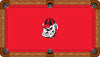 GEORGIA BILLIARD TABLE FELT - RECREATIONAL RED - UGABTF201-8R