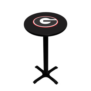 GEORGIA  PEDESTAL PUB TABLE BLACK - UGAPTB102