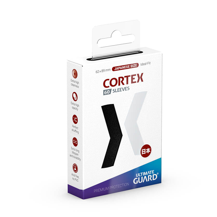 Ultimate Guard -  Ugd Cortex - Cortex Sleeves: Japanese Size Matte Black (60Ct)