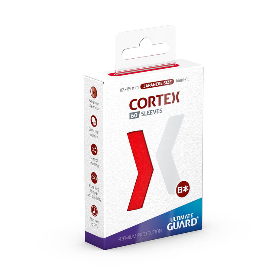 Ultimate Guard -  Ugd Cortex - Cortex Sleeves: Japanese Size Matte Red (60Ct)
