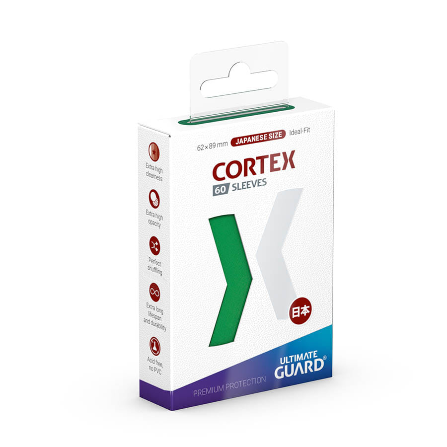 Ultimate Guard -  Ugd Cortex - Cortex Sleeves: Japanese Size Matte Green (60Ct)