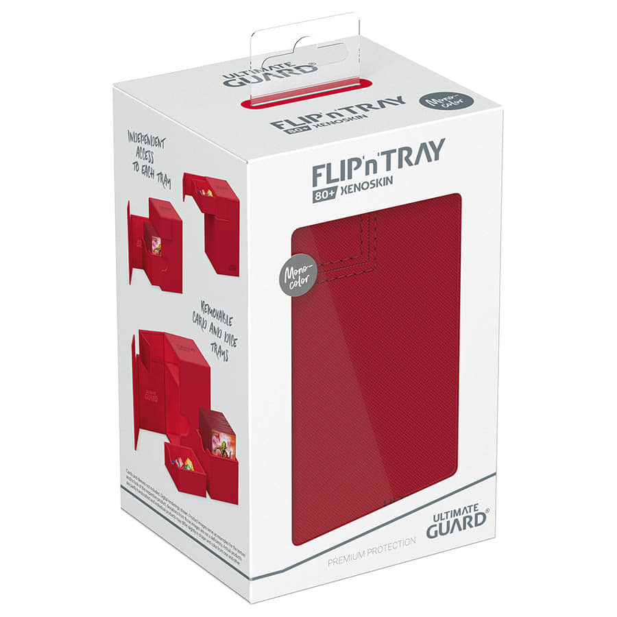 Ultimate Guard -  Ugd Premium Boxes - Deck Case 80+ Flip'n'tray Monocolor Red