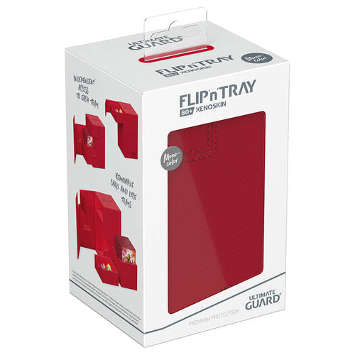 Ultimate Guard -  Ugd Premium Boxes - Deck Case 80+ Flip'n'tray Monocolor Red