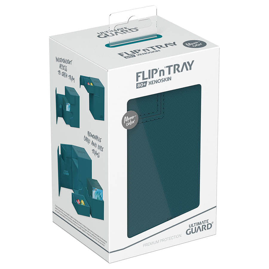 Ultimate Guard -  Ugd Premium Boxes - Deck Case 80+ Flip'n'tray Monocolor Petrol