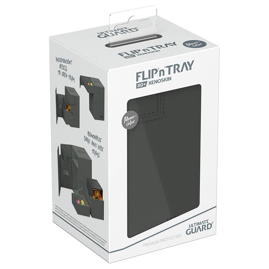 Ultimate Guard -  Ugd Premium Boxes - Deck Case 80+ Flip'n'tray Monocolor Grey
