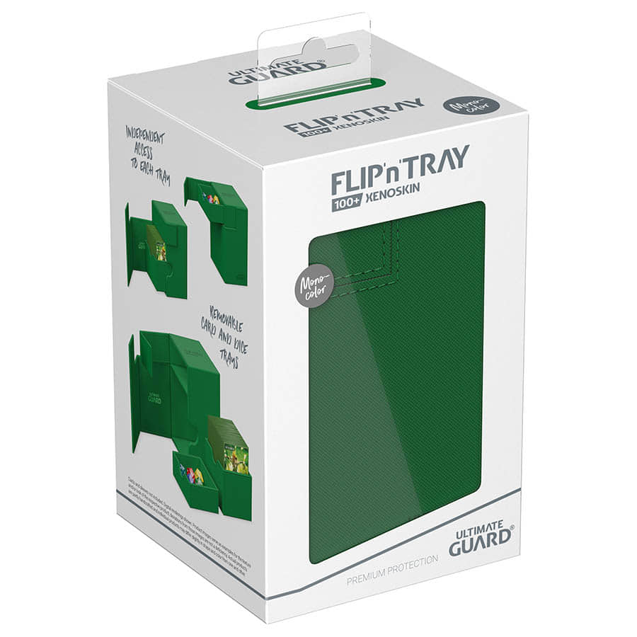 Ultimate Guard -  Ugd Premium Boxes - Deck Case 100+ Flip'n'tray Monocolor Green