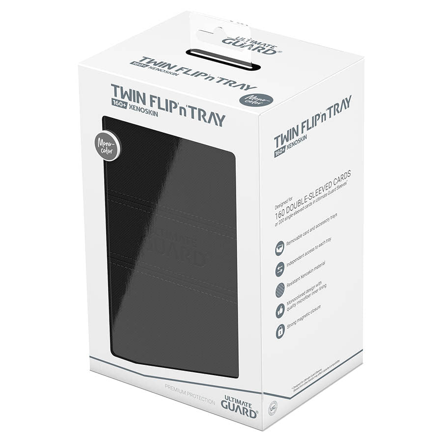 Ultimate Guard -  Ugd Premium Boxes - Twin Flip'n'tray Deck Case 160+ Monocolor Black