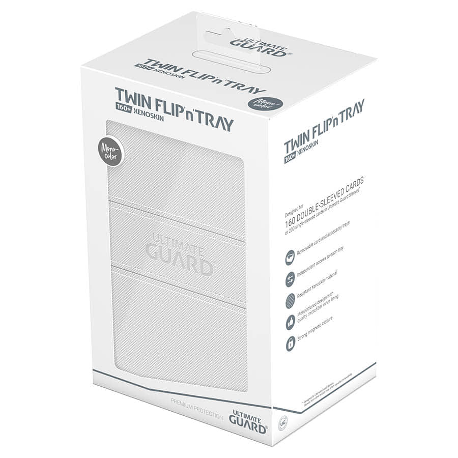 Ultimate Guard -  Ugd Premium Boxes - Twin Flip'n'tray Deck Case 160+ Monocolor White