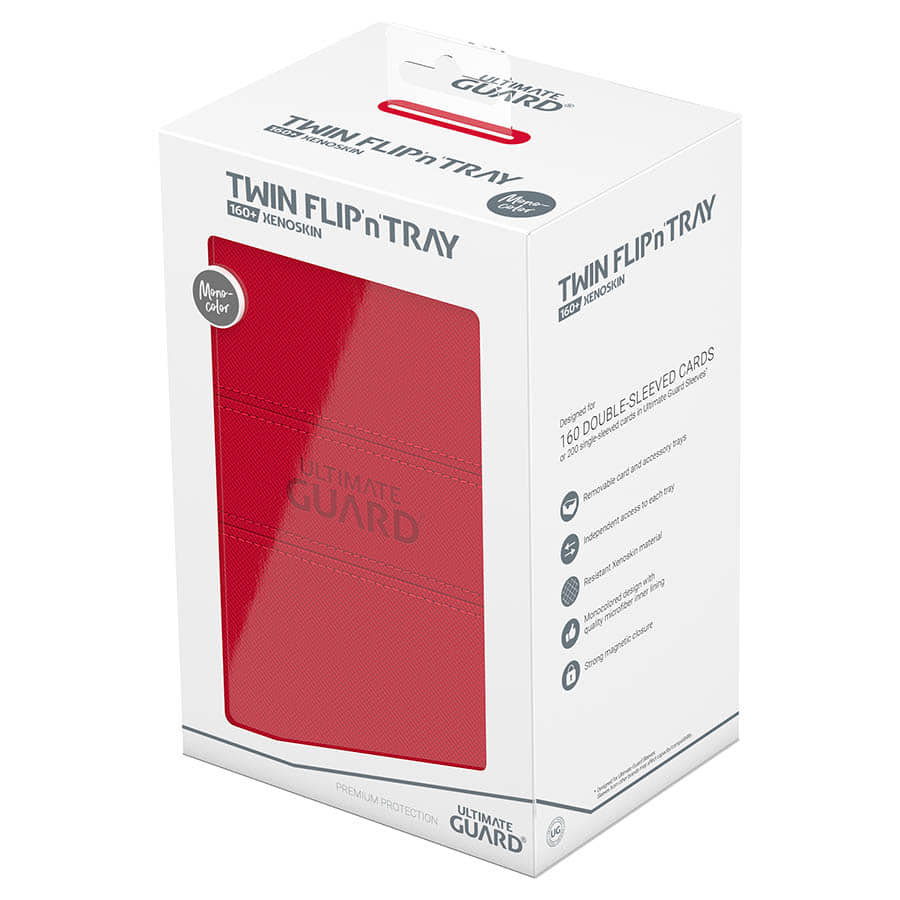 Ultimate Guard -  Ugd Premium Boxes - Twin Flip'n'tray Deck Case 160+ Monocolor Red