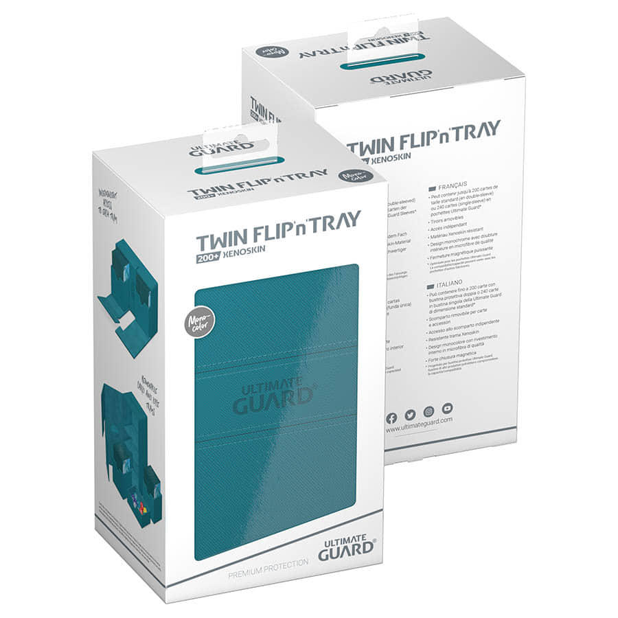 Ultimate Guard -  Ugd Premium Boxes - Twin Flip'n'tray Deck Case 200+ Petrol