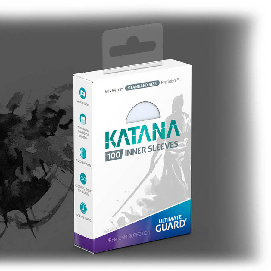 Ultimate Guard -  Ugd Katana - Katana Sleeves: Transparent Inner Sleeves (100Ct)