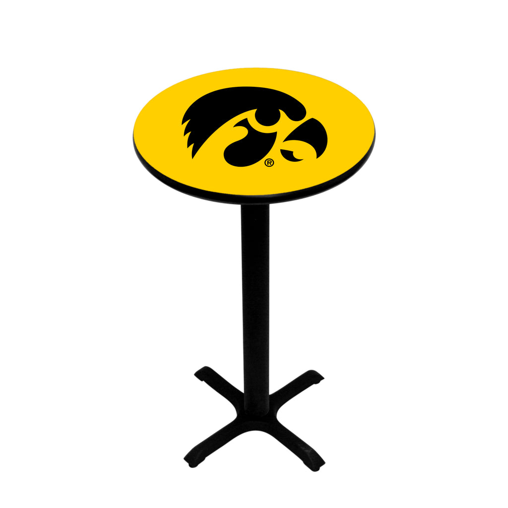 IOWA PEDESTAL PUB TABLE GOLD - UIAPTB141