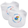 Kansas Jayhawks Baby Bib 2 Pack - Masterpieces Puzzle Company