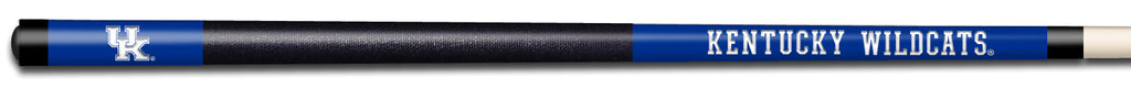 KENTUCKY COLOR ENGRAVED BILLIARD CUE WHITE / BLUE - UKYBCE931