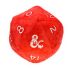 Ultra Pro - Ultra Pro Jumbo Plush D20 Red/White For D&D