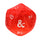 Ultra Pro - Ultra Pro Jumbo Plush D20 Red/White For D&D