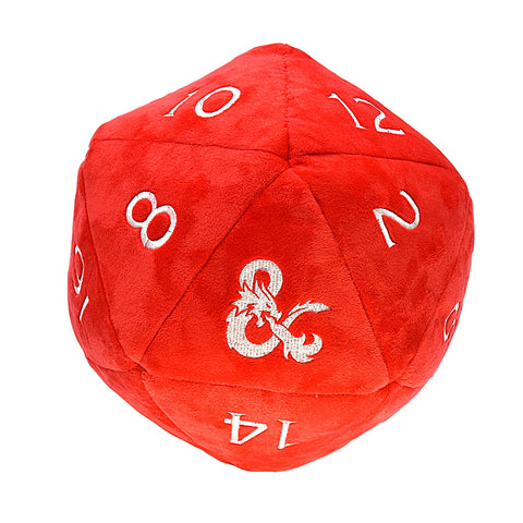 Ultra Pro - Ultra Pro Jumbo Plush D20 Red/White For D&D