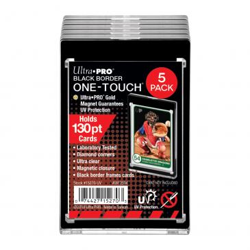 Ultra Pro - Ultra Pro One Touch 130-Point Black Border 5-Pack