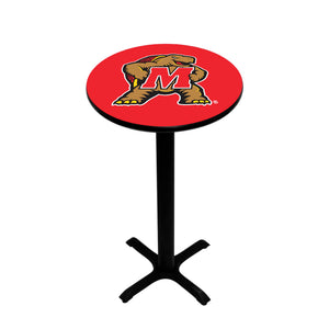 MARYLAND PEDESTAL PUB TABLE RED - UMDPTB201