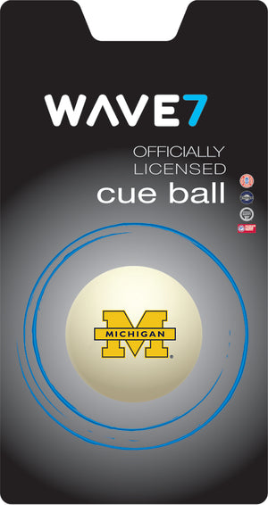 MICHIGAN CUE BALL WHITE - UMIBBC100X