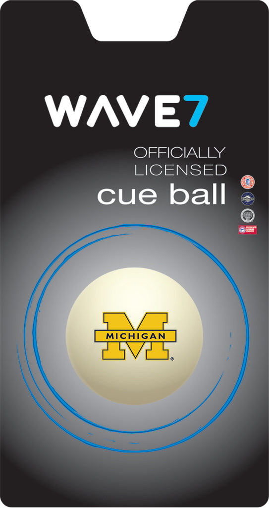MICHIGAN CUE BALL WHITE - UMIBBC100X