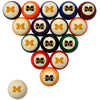 MICHIGAN STANDARD COLOR NUMBERED BILLIARD BALL SET STANDARD COLOR BILLIARD BALL SET - UMIBBSSTD