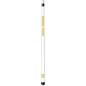 MICHIGAN ENGRAVED BILLIARD CUE WHITE / MAIZE - UMIBCE102-JR