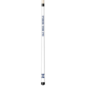 MISSISSIPPI ENGRAVED BILLIARD CUE WHITE / BLUE - UMSBCE101-JR