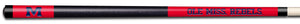 MISSISSIPPI COLOR ENGRAVED BILLIARD CUE BLUE / RED - UMSBCE912