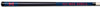 MISSISSIPPI COLOR ENGRAVED BILLIARD CUE RED / BLUE - UMSBCE921