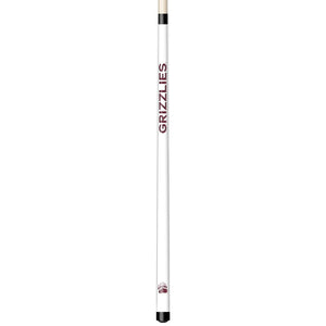 MONTANA ENGRAVED BILLIARD CUE WHITE / MAROON - UMTBCE101-JR
