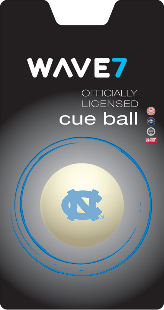 NORTH CAROLINA CUE BALL WHITE - UNCBBC100X