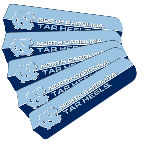 NORTH CAROLINA FAN BLADE SET CAROLINA BLUE/NAVY BLUE - UNCFBL100-42