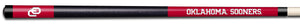 OKLAHOMA COLOR ENGRAVED BILLIARD CUE WHITE / CRIMSON - UOKBCE931