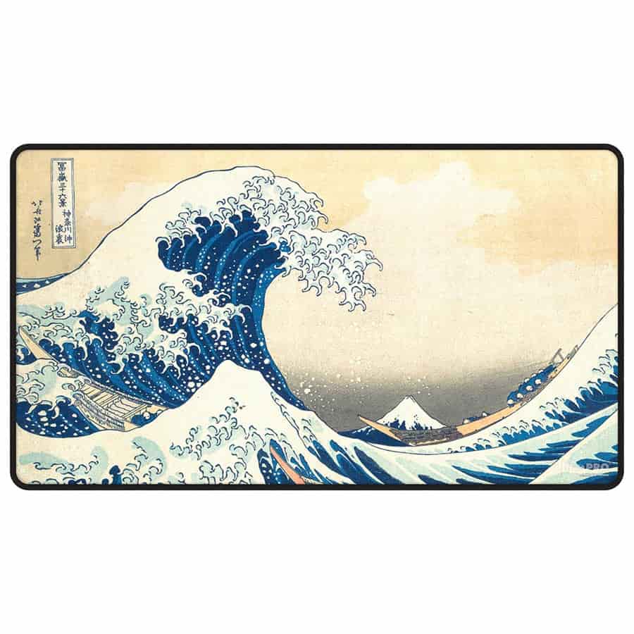 Ultra Pro: Fine Art: The Great Wave Off Kanagawa: Black Stitched Playmat