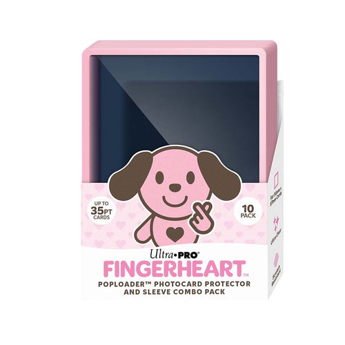 Ultra Pro: Fingerheart: Blush Poploader Photocard Protector And Sleeve Combo Packs (10Ct) Pre-Order