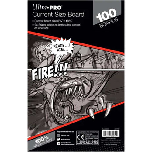 Casey's Distributing -  Comics And Art - Ultra Pro: Backing Boards - Current Comic 100Ct 80250