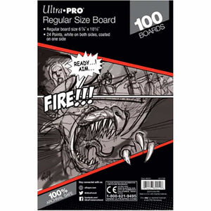 Casey's Distributing -  Comics And Art - Ultra Pro: Backing Boards - Regular Comic 100Ct 80251