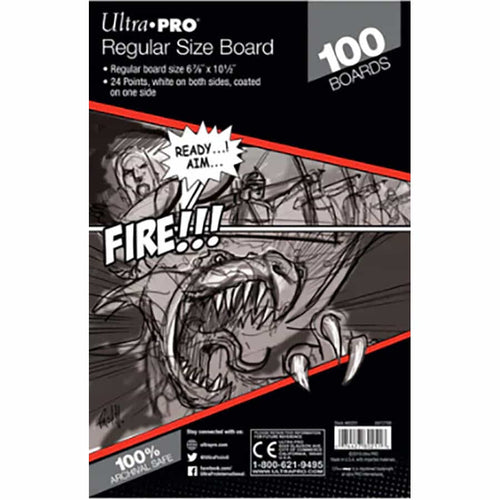 Casey's Distributing -  Comics And Art - Ultra Pro: Backing Boards - Regular Comic 100Ct 80251